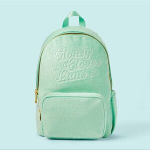 Stoney Clover Lane x Target Terry Cloth Embossed Backpack Light Green